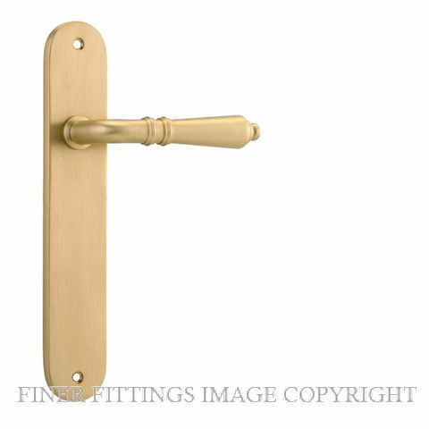 IVER 16224 SARLAT OVAL PLATE BRUSHED GOLD PVD