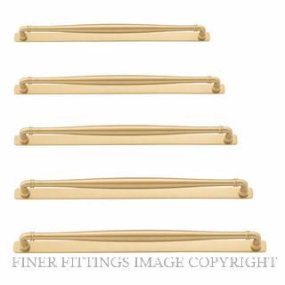 IVER 17104B SARLAT CABINET PULL WITH BACKPLATE BRUSHED GOLD PVD