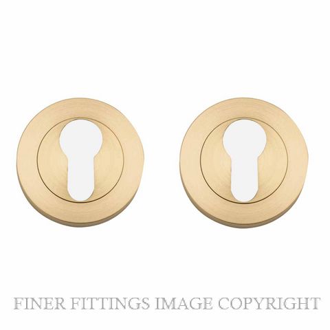 IVER 17119 EURO ESCUTCHEON BRUSHED GOLD PVD