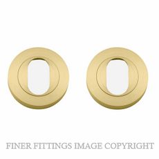 IVER 17120 OVAL ESCUTCHEON BRUSHED GOLD PVD