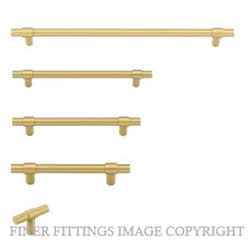 IVER 17150 - 17154 CABINET HANDLES BRUSHED GOLD PVD