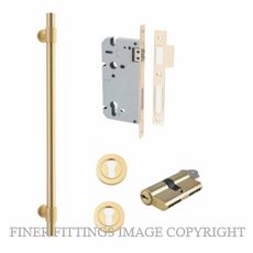 IVER 17147 - 17148 HELSINKI PULL HANDLE LOCK KITSETS BRUSHED GOLD PVD