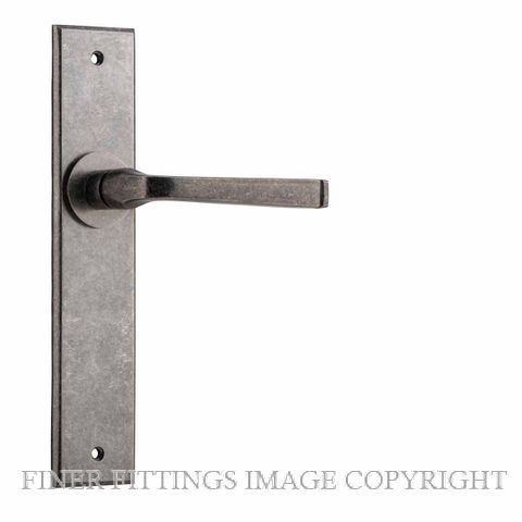 IVER 13788 ANNECY CHAMFERED PLATE DISTRESSED NICKEL