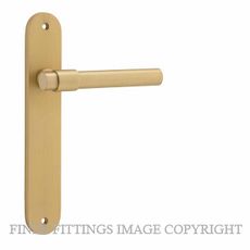 IVER 16400 HELSINKI OVAL PLATE BRUSHED GOLD PVD