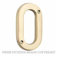 TRADCO 0610 - 0619 NUMERALS POLISHED BRASS