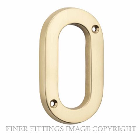 TRADCO 0610 - 0619 NUMERALS POLISHED BRASS