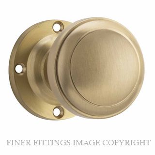 TRADCO 21369 MILTON KNOB LATCH UNLACQUERED SATIN BRASS