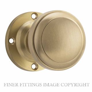 TRADCO 21369 MILTON KNOB LATCH UNLACQUERED SATIN BRASS