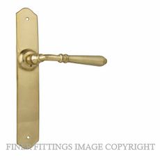 TRADCO REIMS 21353-21360 LEVER ON PLATE UNLACQUERED POLISHED BRASS