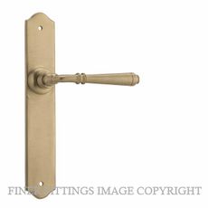 TRADCO REIMS 21355-21357 LEVER ON PLATE UNLACQUERED SATIN BRASS