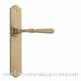 TRADCO 21355 REIMS LEVER LATCH UNLACQUERED SATIN BRASS