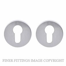 GROEL BSCR8ESC EURO CYLINDER ESCUTCHEONS SATIN CHROME