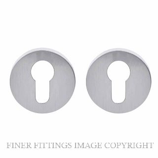 GROEL BSCR8ESC EURO CYLINDER ESCUTCHEONS SATIN CHROME