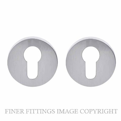 GROEL BSCR8ESC EURO CYLINDER ESCUTCHEONS SATIN CHROME