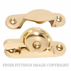 TRADCO 21380 SASH FASTENER CLASSIC UNLACQUERED POLISHED BRASS