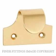 TRADCO 21381 SASH LIFT CLASSIC LARGE UNLACQUERED POLISHED BRASS