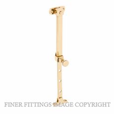 TRADCO 21382 CASEMENT STAY TELESCOPIC PIN UNLACQUERED POLISHED BRASS