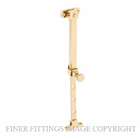 TRADCO 21382 CASEMENT STAY TELESCOPIC PIN UNLACQUERED POLISHED BRASS