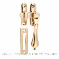 TRADCO 21383 CASEMENT FASTENER TEARDROP UNLACQUERED POLISHED BRASS