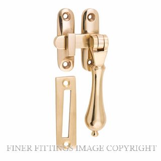 TRADCO 21383 CASEMENT FASTENER TEARDROP UNLACQUERED POLISHED BRASS