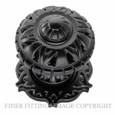 TRADCO 20372 FILIGREE DOOR CENTRE KNOB MATT BLACK