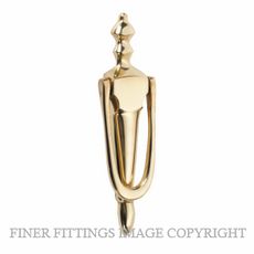 TRADCO 21377 VICTORIAN DOOR KNOCKER UNLACQUERED POLISHED BRASS