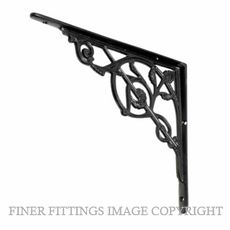 TRADCO 20376 VICTORIAN SHELF BRACKET MATT BLACK