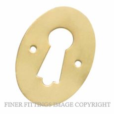 TRADCO 21379 KEY ESCUTCHEON UNLACQUERED POLISHED BRASS