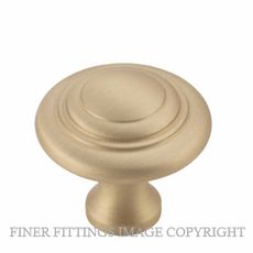 TRADCO 21391 - 21393 DOMED CUPBOARD KNOB UNLACQUERED SATIN BRASS