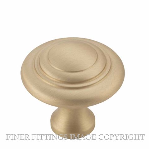 TRADCO 21391 - 21393 DOMED CUPBOARD KNOB UNLACQUERED SATIN BRASS
