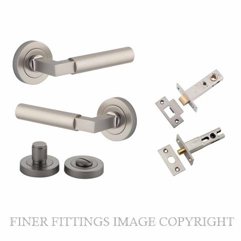 IVER 0349KPRIV60 BERLIN ROUND ROSE PRIVACY KITSET SATIN NICKEL
