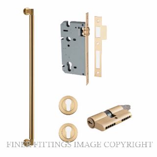 IVER 9422KENTR60KK BERLIN PULL HANDLE LOCK KIT DOUBLE KEYED BRUSHED BRASS