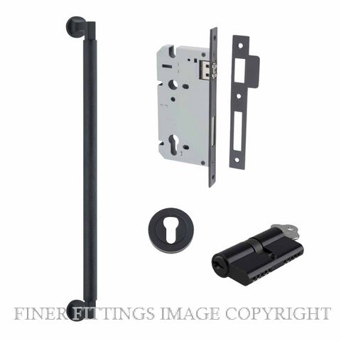 IVER 0473 - 9433 BRUNSWICK PULL HANDLE LOCK KITS MATT BLACK