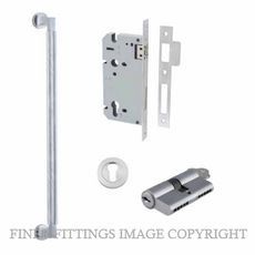 IVER 0475 - 9435 BRUNSWICK PULL HANDLE LOCK KITS BRUSHED CHROME