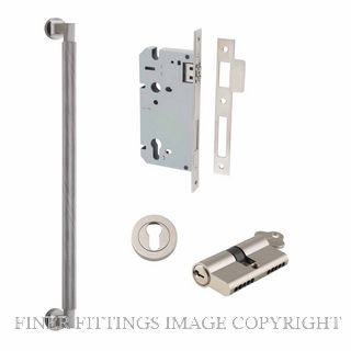 IVER 9439KENTR60KK BRUNSWICK PULL HANDLE LOCK KIT DOUBLE KEYED SATIN NICKEL