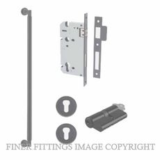 IVER 0483 - 9443 BERLIN PULL HANDLE LOCK KITS MATT BLACK