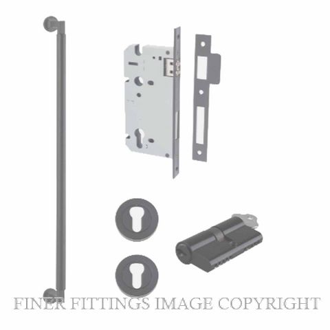 IVER 0483 - 9443 BERLIN PULL HANDLE LOCK KITS MATT BLACK