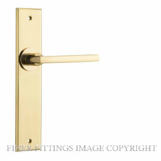 IVER 10282 BALTIMORE CHAMFERED PASSAGE FURNITURE POLISHED BRASS