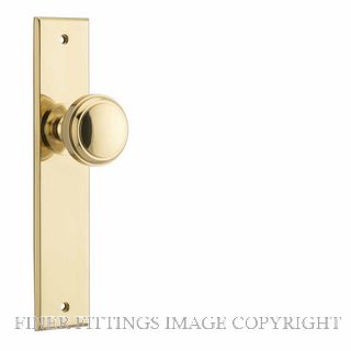 IVER 10321 PADDINGTON CHAMFERED PASSAGE FURNITURE POLISHED BRASS