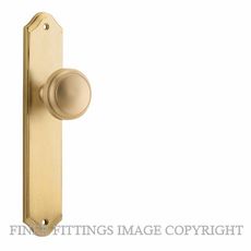 IVER 15326 PADDINGTON KNOB ON SHOULDERED PLATE BRUSHED BRASS