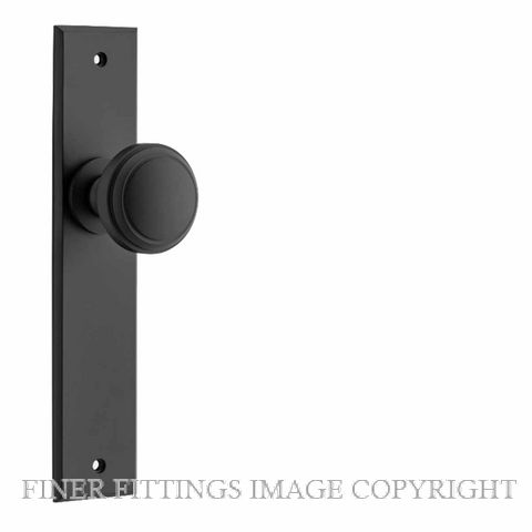 IVER 12831 PADDINGTON CHAMFERED PLATE MATT BLACK