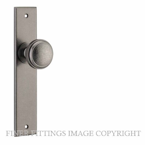 IVER 13831 PADDINGTON CHAMFERED PLATE DISTRESSED NICKEL