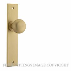 IVER 15446 CAMBRIDGE LEVER ON CHAMFERED PLATE BRUSHED BRASS