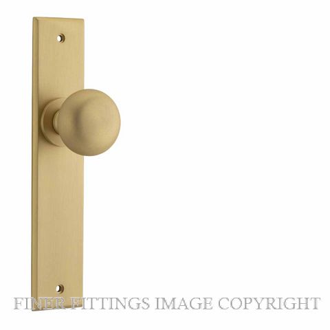 IVER 15446 CAMBRIDGE LEVER ON CHAMFERED PLATE BRUSHED BRASS