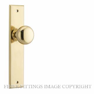 IVER 10446 CAMBRIDGE CHAMFERED PASSAGE FURNITURE POLISHED BRASS