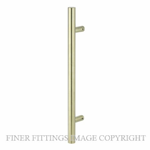 SUPERIOR 93866 ENTRY HANDLE DOUBLE SATIN BRASS 450MM