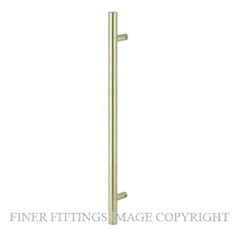 SUPERIOR 93868 ENTRY HANDLE DOUBLE SATIN BRASS 600MM