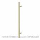 SUPERIOR 93868 ENTRY HANDLE DOUBLE SATIN BRASS 600MM