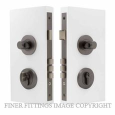 WINDSOR 1550 GN NIDO DOUBLE TURN LOCK KIT PLAIN GRAPHITE NICKEL