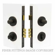 WINDSOR 1551 DRB NIDO DOUBLE TURN LOCK KIT DIAMOND KNURL DARK ROMAN BRASS